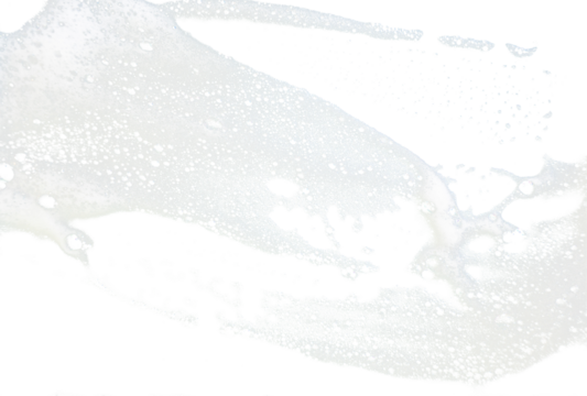 bubble foam splash on transparent background