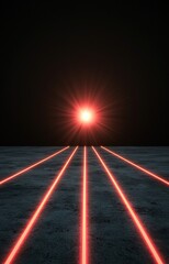 race track in the night