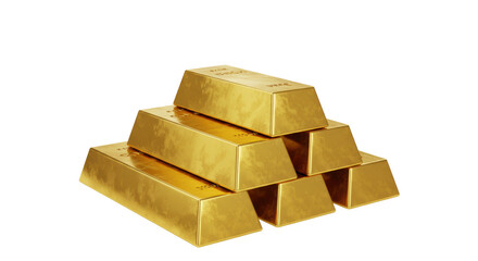 Isolated Gold Bar