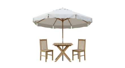 Isolated Table and Chairs