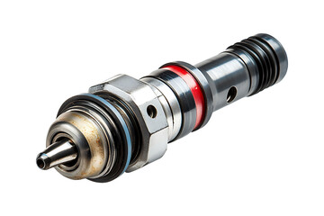 Drill chuck with drill isolated on transparent background
