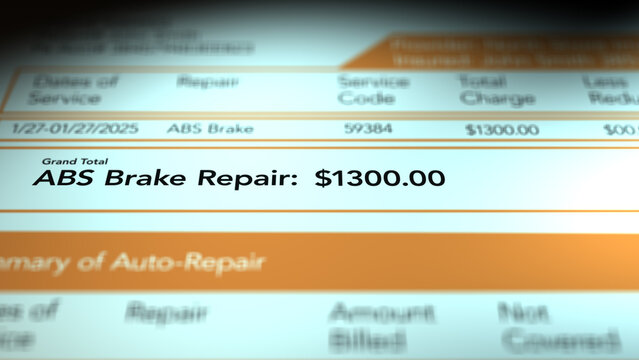  Automotive Bill Concept - ABS Brake Repair