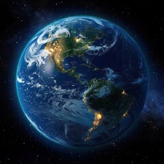 Hyper-Realistic Rendering of Earth from Space with Focus on South America