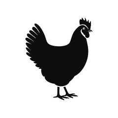 Animal and Bird Silhouette Icons Set – Vector Collection of Farm Animals, Birds, and Pets in Black Silhouette Style