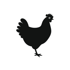 Animal and Bird Silhouette Icons Set – Vector Collection of Farm Animals, Birds, and Pets in Black Silhouette Style