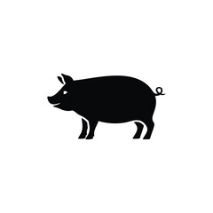 Animal and Bird Silhouette Icons Set – Vector Collection of Farm Animals, Birds, and Pets in Black Silhouette Style