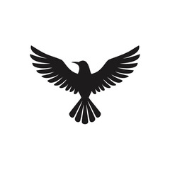 Obraz premium Animal and Bird Silhouette Icons Set – Vector Collection of Farm Animals, Birds, and Pets in Black Silhouette Style