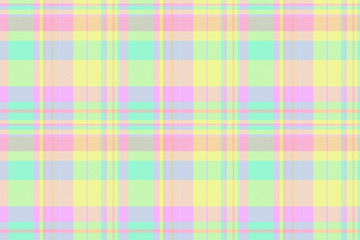 Youth pattern tartan vector, sofa check textile fabric. Buffalo texture background plaid seamless in light and lime colors.