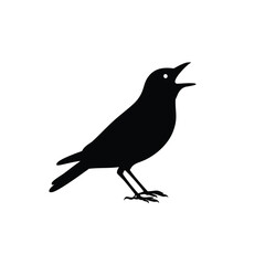 Obraz premium Animal and Bird Silhouette Icons Set – Vector Collection of Farm Animals, Birds, and Pets in Black Silhouette Style