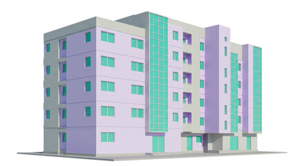 Isolated Apartment Building