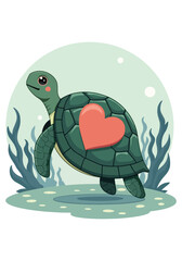 World Turtle Day Vector Designs for Marine Life Protection, Turtle Conservation, Awareness, and Eco-friendly Campaigns in Solid Colors - T-shirt, Sticker, Poster, and Social Media