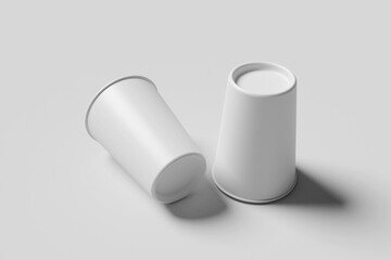 Blank paper cup mockup