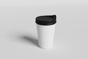 Blank paper cup mockup