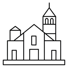 vector illustration of a church