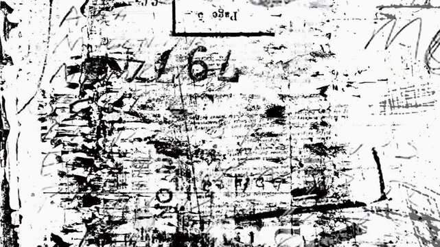 Black and white grunge texture fast motion background video