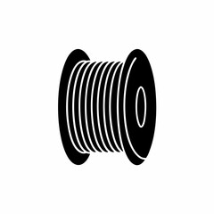 creative details cable spool icon vector illustration
