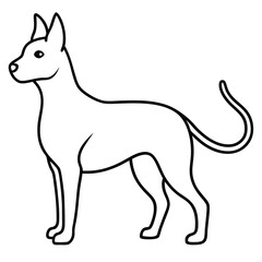 vector illustration of a dog