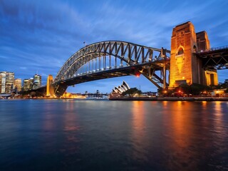 Obraz premium Sydney Harbour Bridge at Twilight