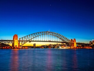 Obraz premium Sydney Harbour Bridge at Twilight