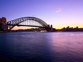 Obraz premium Sydney Harbour Bridge at Dusk