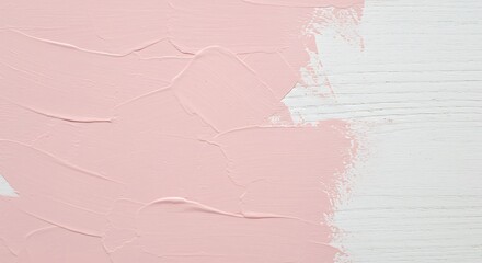 Fototapeta premium Pink and White Abstract Paint Texture Background