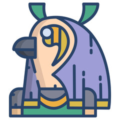 Linear color Horus icon