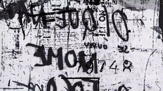 Grunge texture fast motion background with black and white colors