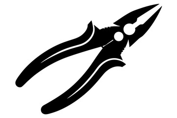 Pliers Design Silhouette Vector Illustration