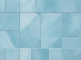A seamless powder blue tile with a satin finish. The pastel tone provides a trendy, soft, and elegant aesthetic.