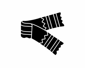 creative details resistance bands icon vector Illustration	