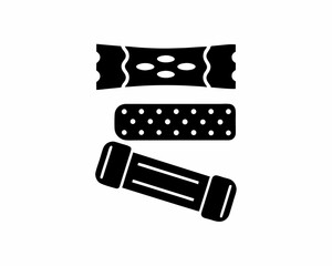 creative details resistance bands icon vector Illustration	