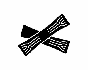 creative details resistance bands icon vector Illustration	