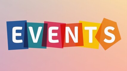 Events Concept Colorful Geometric Illustration Style