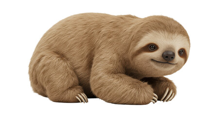 Isolated Smiling Sloth