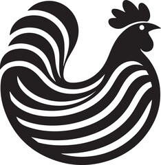 Hen Layered Semi Circles Logo Vector