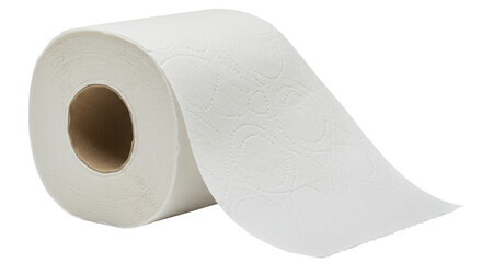 Isolated Roll of toilet paper