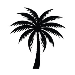 Palm Tree Silhouette Vector Design