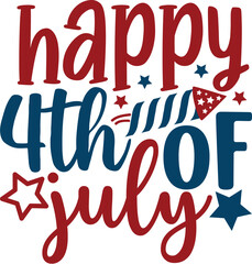 Obraz premium Happy 4th of July