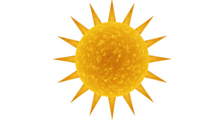 Isolated Yellow Sun