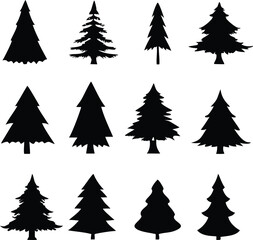 “Tree Silhouettes: Nature’s Shadows in Minimalist Beauty”