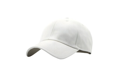White Baseball Cap Mockup on Clean White Background for Professional Branding Presentations
