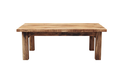 White Background Wooden Table with Product Display Space - Professional Commercial Photography Concept
