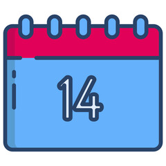 Linear color National day icon