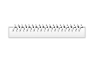 Fototapeta premium png notebook notepad paper cover copybook spiral school background block binder isolated page document clear pad copy white blank new concept write pocketbook template copy space clean organiser diary