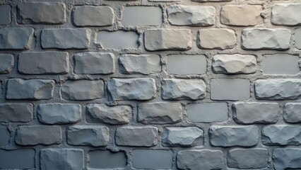 Close-Up Of Gray Brick Wall Texture