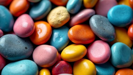 Colorful Candies Background- Sweet Confectionery Treats