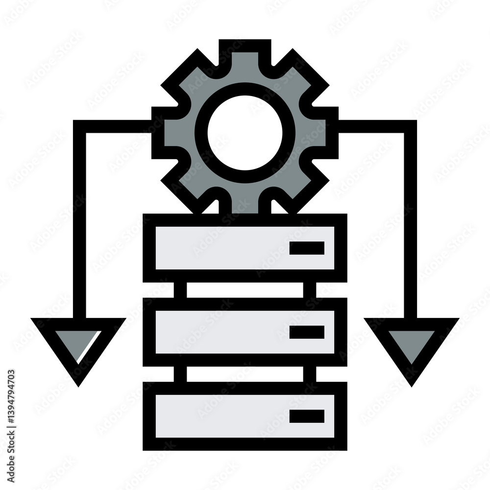 Poster database management icon