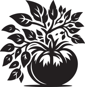 recommend clip art: Tomato silhouette vector art illustration. Tomato vector icon. 