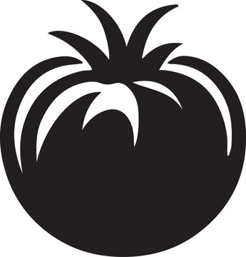 recommend clip art: Tomato silhouette vector art illustration. Tomato vector icon. 