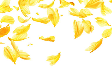 Falling Yellow Flower Petals